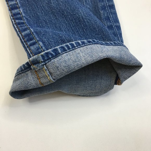 TRUE RELIGION Medium/Light Wash BOBBY 5 Pocket Logo Hardware Jeans - Picture 13 of 14